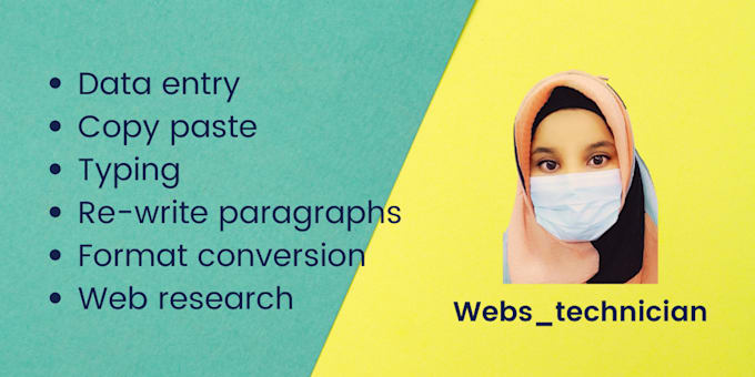 do data entry, rewrite paragraphs, typing, data editing