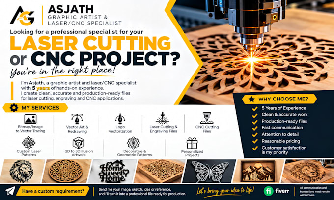 design laser cutting files in cdr, dxf, svg for your machine
