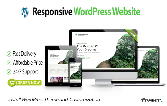 create a responsive wordpress website