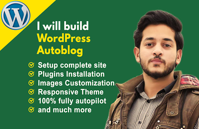 create wordpress autoblog or autopilot responsive website and fix the issues