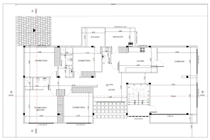 convertiré tu boceto a mano en un plano arquitectónico 2d