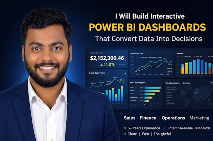 design clean and interactive power bi dashboards for your business