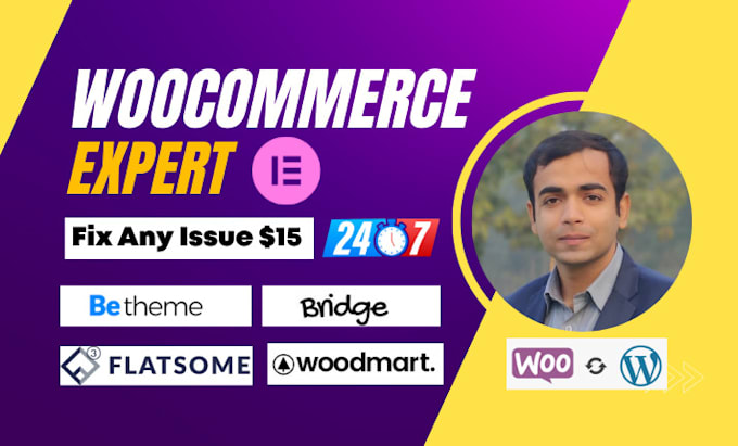 be your woocommerce expert flatsome, woodmart, betheme, bridge the7 theme