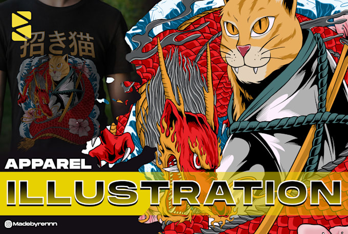 make illustration for your apparel