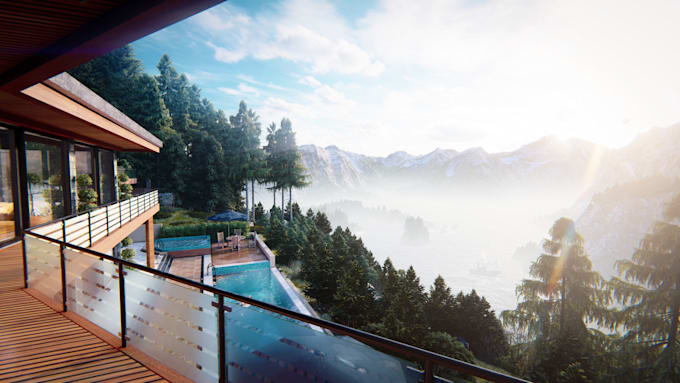 create an amazing exterior render