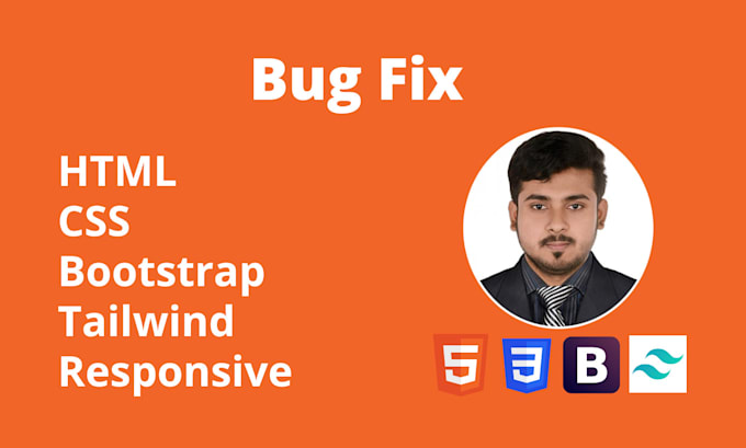 fix html css bootstrap tailwind responsive issues