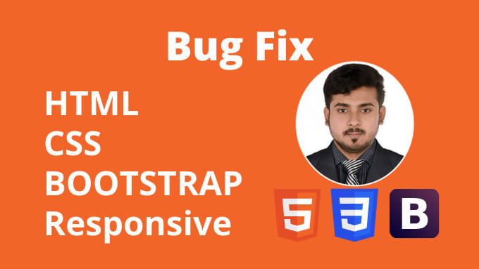 Fix html css bootstrap responsive issues by Kaosermahmud111 | Fiverr