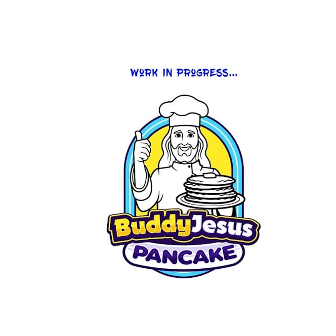 design pancake jesus logo