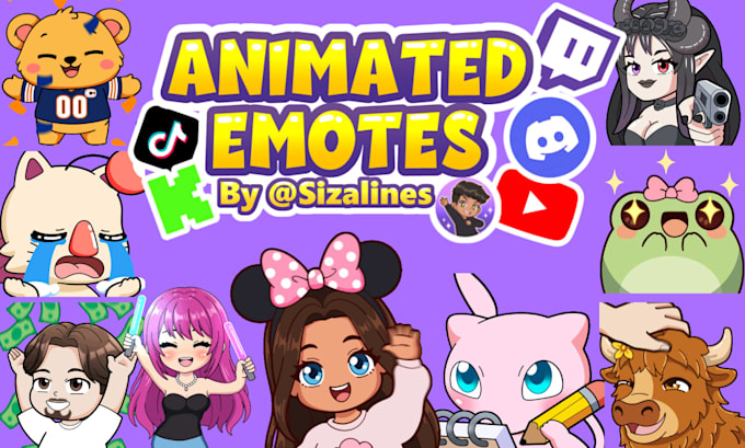draw awesome animated chibi emotes for your twitch, discord