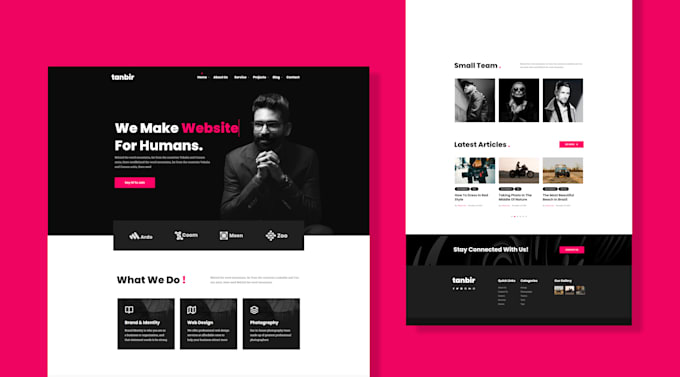 build personal portfolio or resume wordpress website