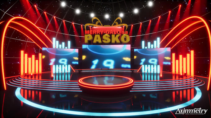 create 3d stage design for your virtual event production