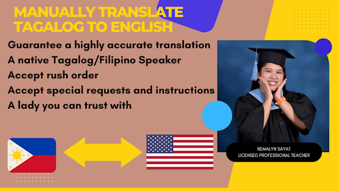 manually translate tagalog or filipino to english