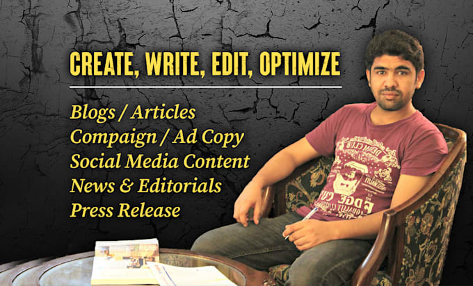 write, edit top quality SEO blog posts, articles, web and social media content