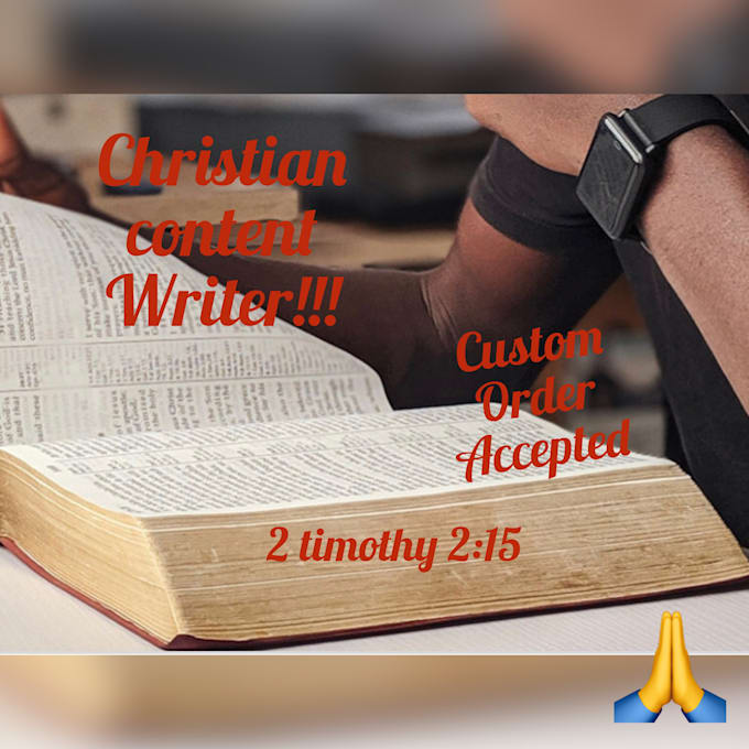 write christian articles, blogs, bible studies and more