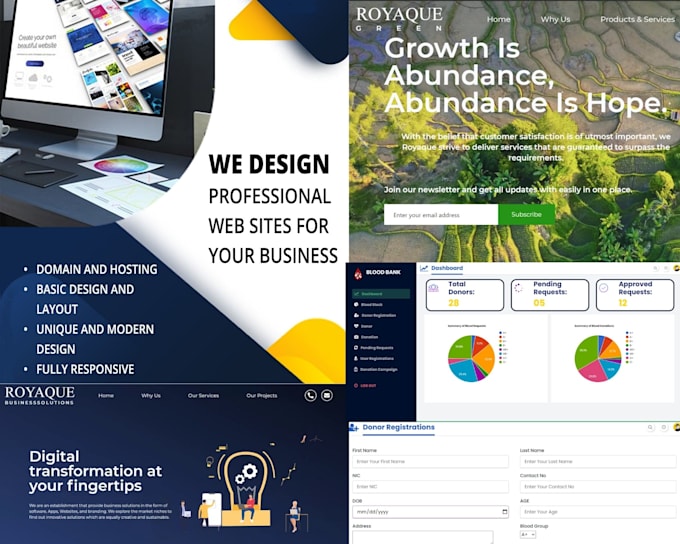 design and develop a responsive website