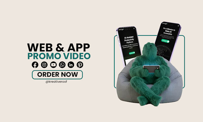 create an engaging website or app promo video ad
