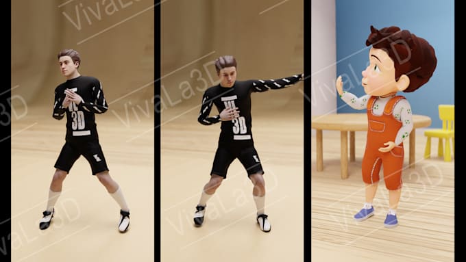 Create motion capture animation for your 3d character by Vivala3dstudio ...