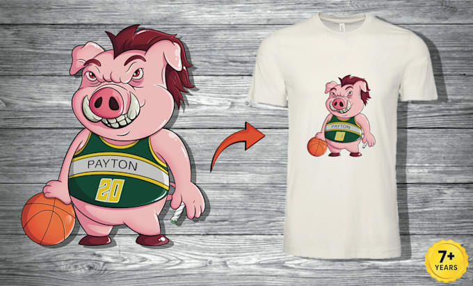 draw awesome cartoon t shirt design for you