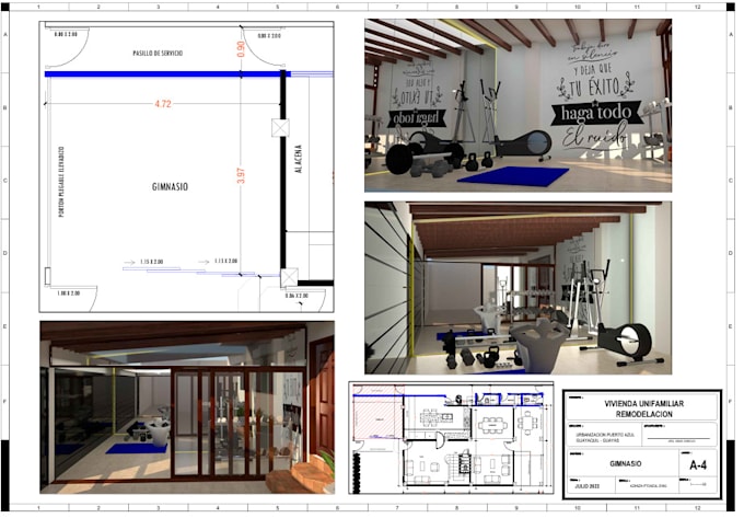 modelo 3d en sketchup a partir de un plano arquitectónico 2d