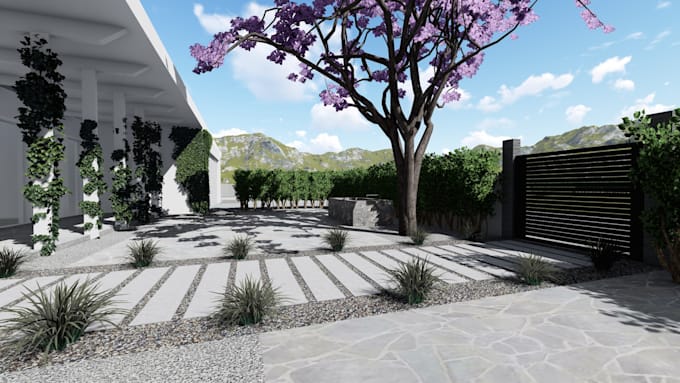 design your landscape 2d and 3d and rendering