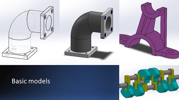 create 3d models or 2d drawing using solidworks and fusion 360