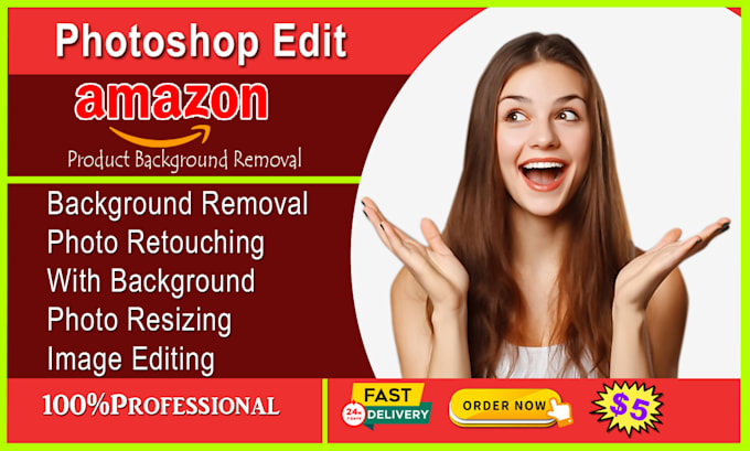 do background removal amazon products photoshop edited urgently