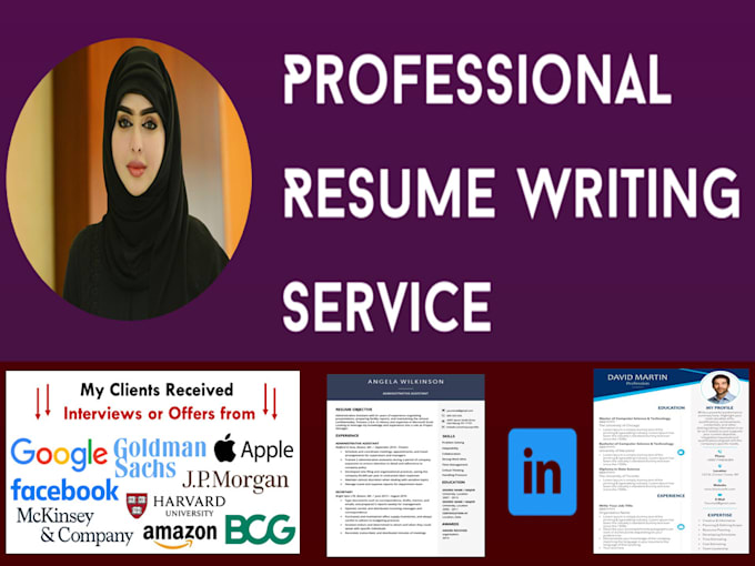 do professional resume writing, CV writing, and linkedin