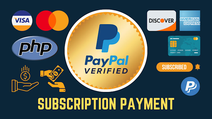 integrate paypal subscription, one time payment gateway