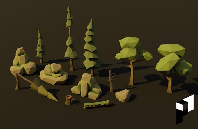 create low poly models