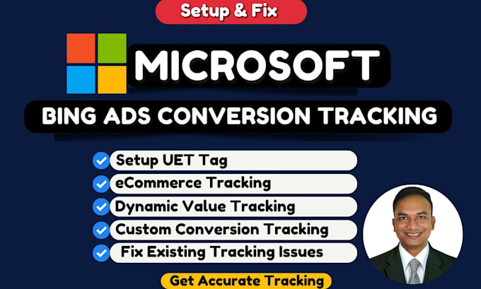 setup or fix microsoft bing ads conversion tracking, uet tag