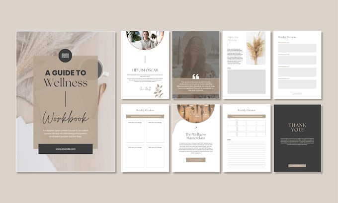 design creative pdf, lead magnet, and workbook in canva or adobe indesign