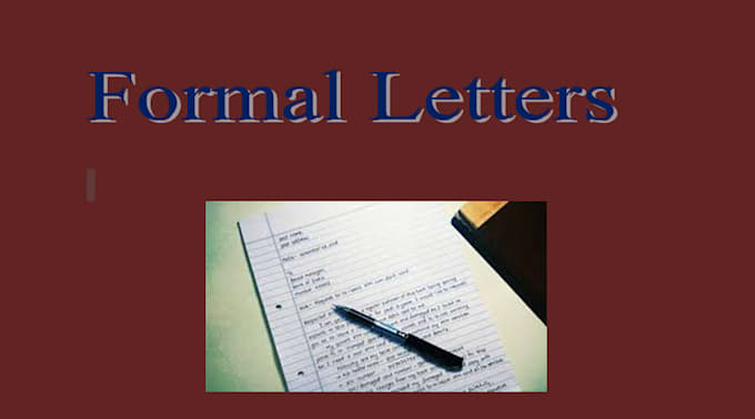 Write Any Type Of Formal Letters For You By Madhubanm Fiverr