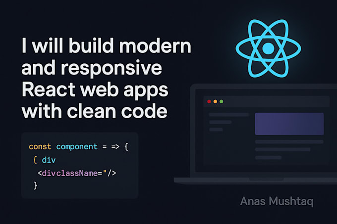 build modern and responsive react web apps with clean code