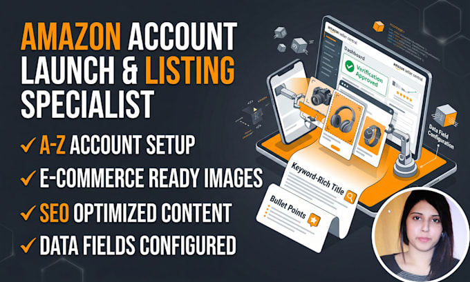 create amazon seller account and set up SEO product listings