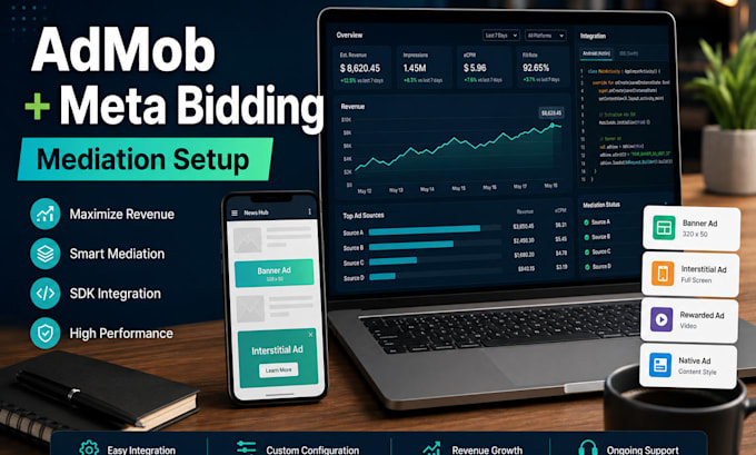 integrate admob, meta bidding, mediation and ads sdk