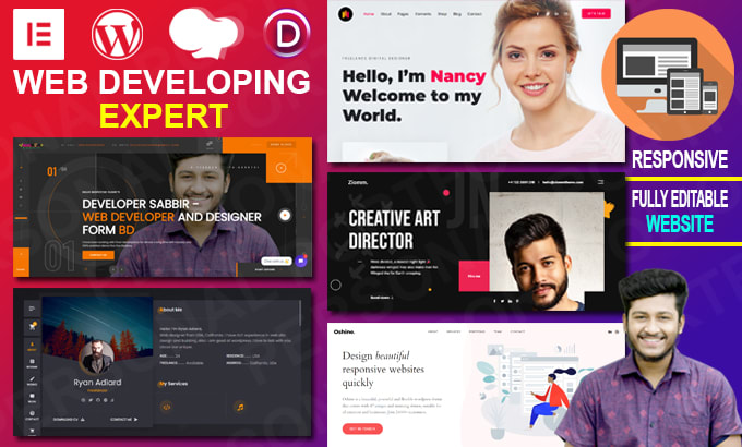 create a wordpress portfolio, business, and resume website
