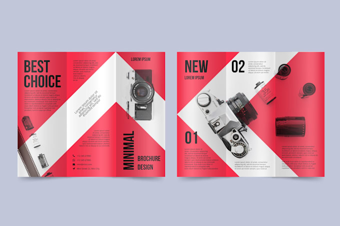 do professional trifold flyer brochure and folded menu design