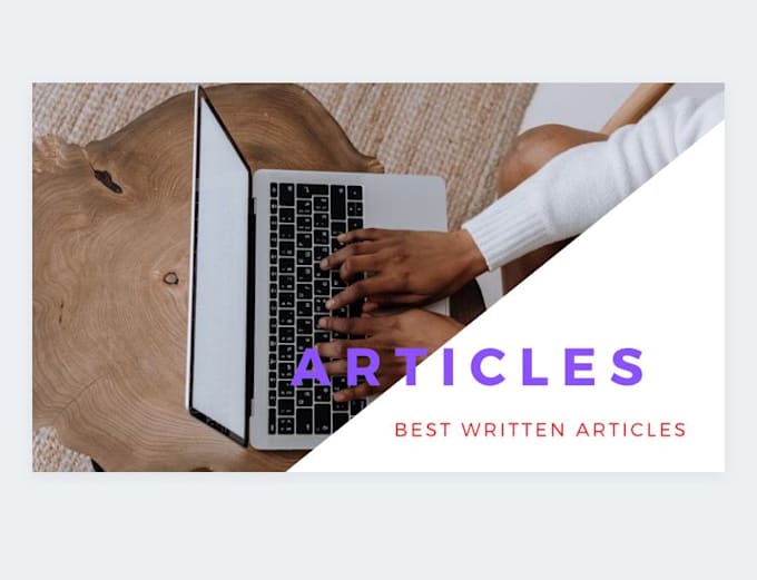 write articles and blogs