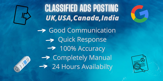 I will post free classified ads in uk,usa,canada and india