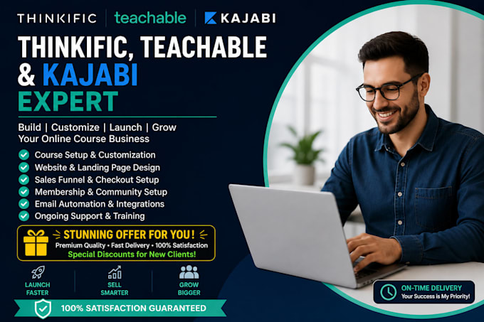 be your kajabi thinkific teachable expert