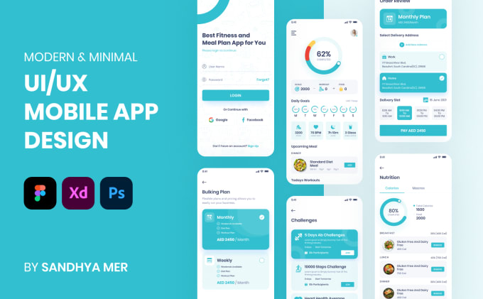 I will design modern and creative UI UX for ios android mobile app