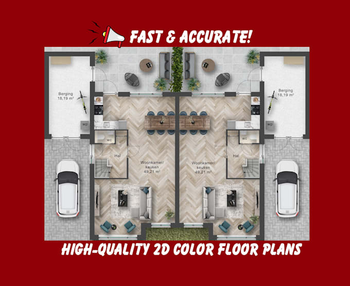 create 2d color floor plans from matterport models