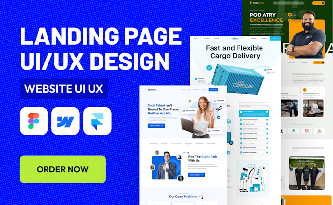 design a modern high converting landing page in figma