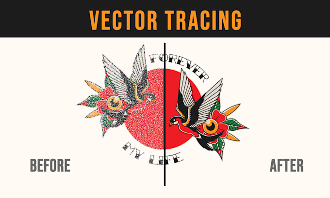 vectorize japanese style for t shirt, logo