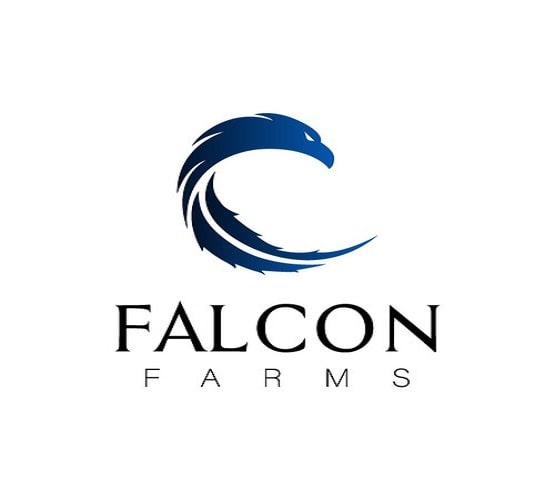 design falcon logo for large hemp farm in ca