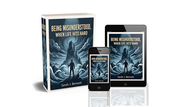 do 3d book cover mockup, ebook mockup, kindle, iphone, ipad mockup