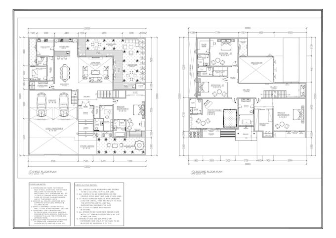 draft architectural house design, 2d floor plan or house plan