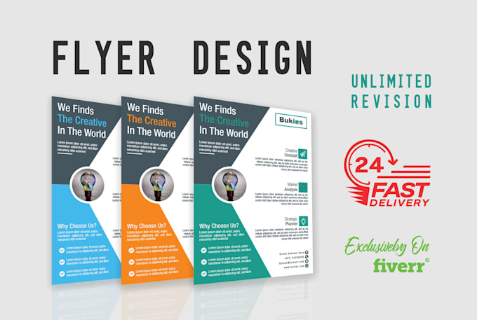design professional print ready flyer, brochure, poster