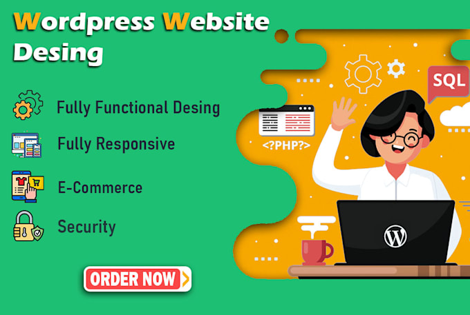 develop wordpress webiste for your business, fast, sequre