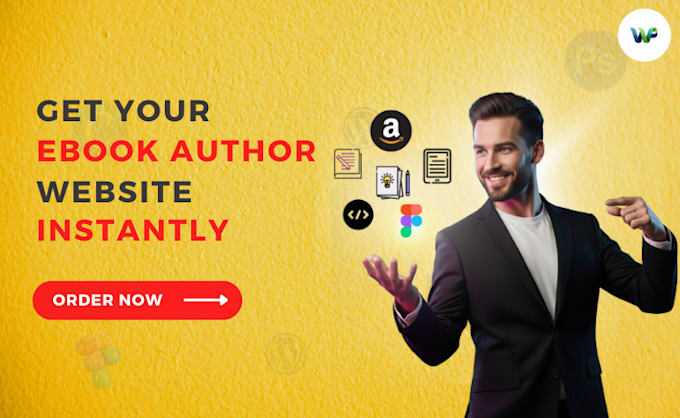 design clean ebook author, book author website